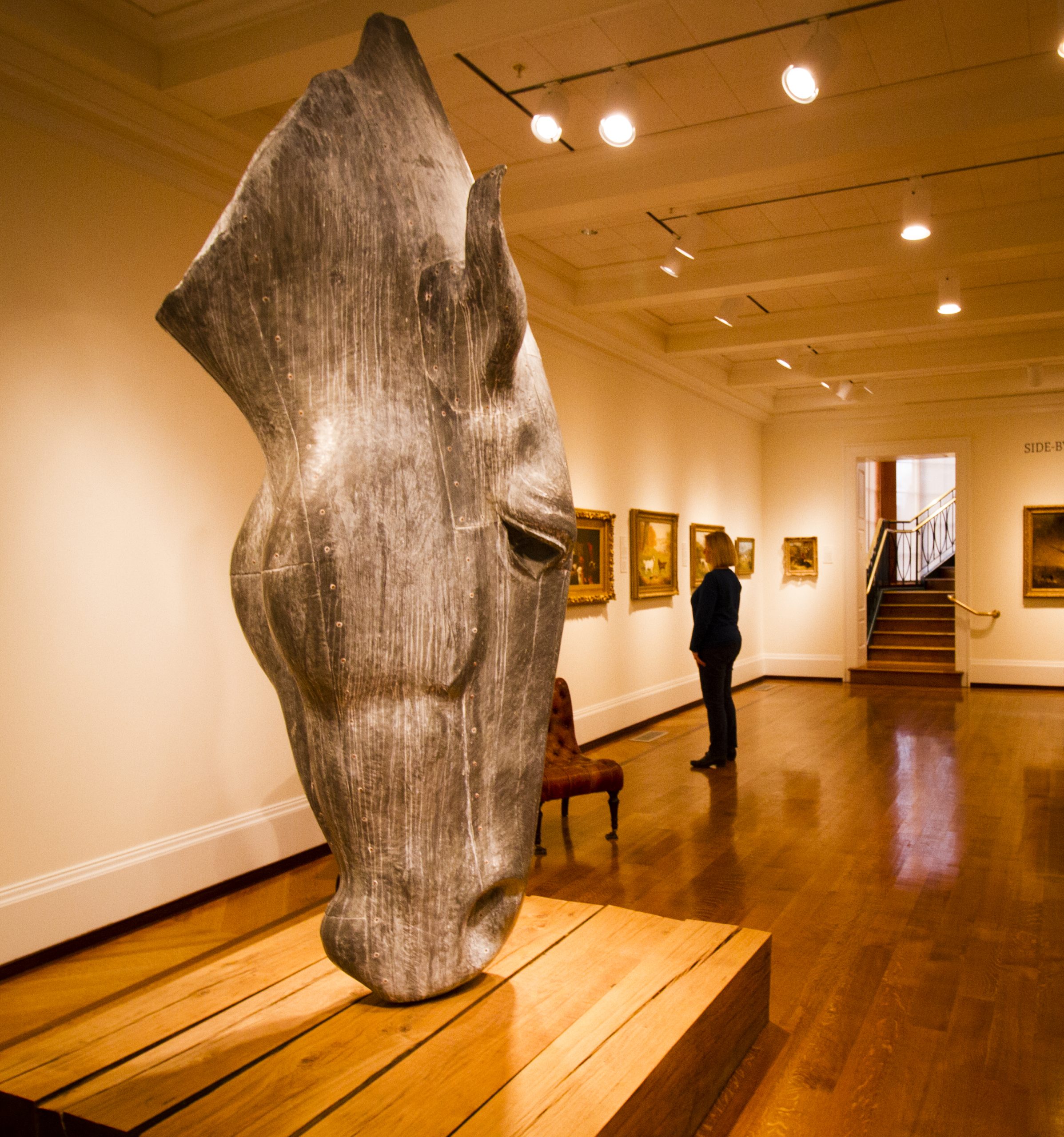 horse head statue at NSL