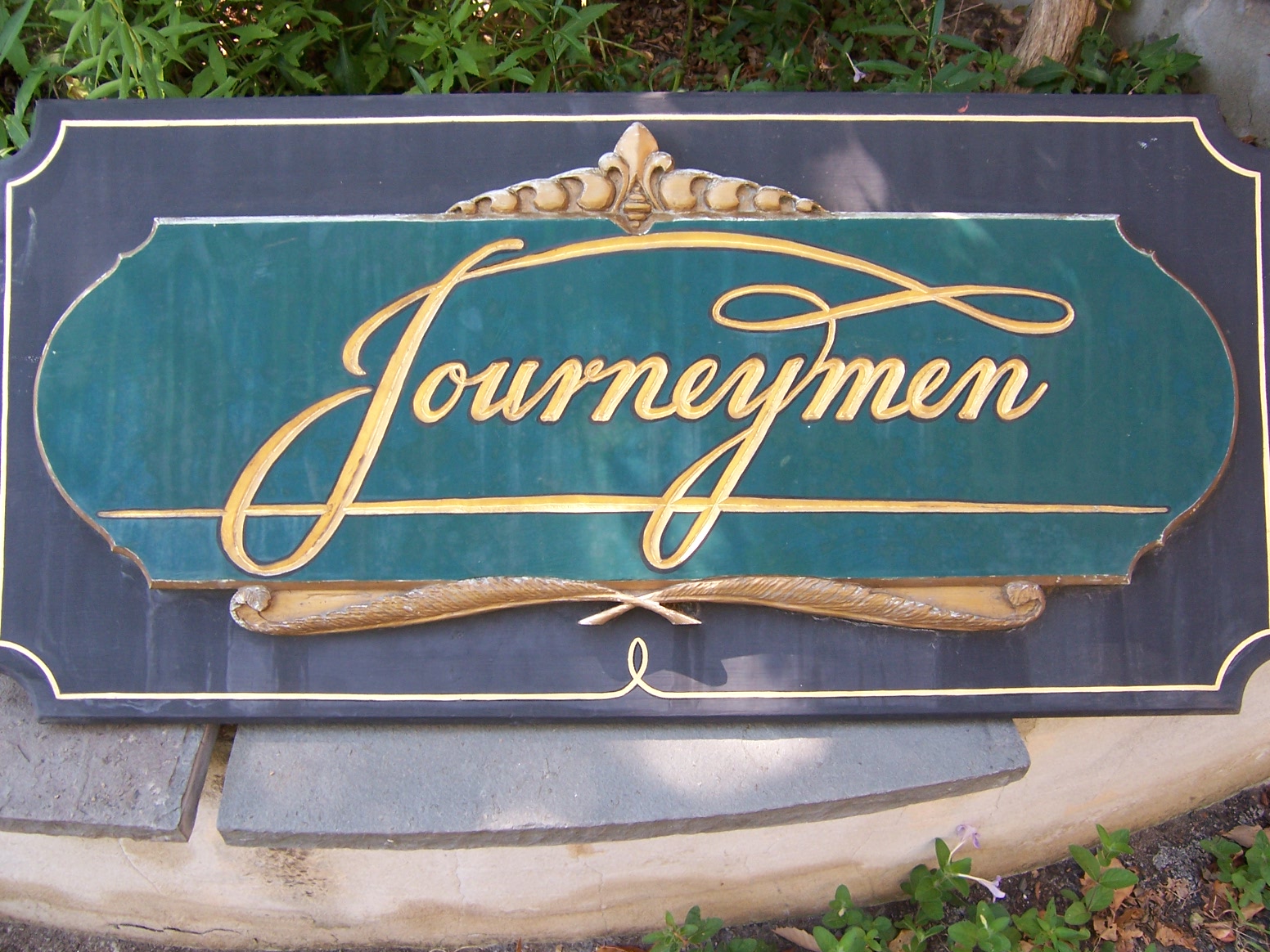 Journeyman Wooden Sign