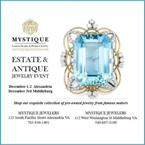 Estate & Antique Jewelry Event at Mystique Visit Middleburg Virginia