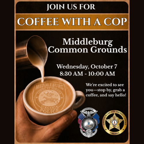 Coffee with a Cop at Middleburg Common Grounds