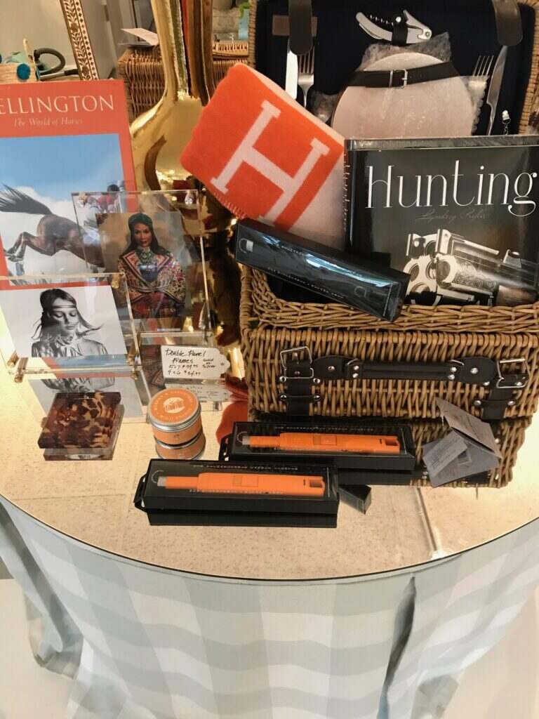 Atelier Design display table of products